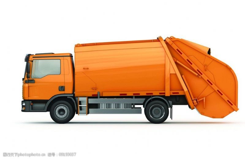 城市清道夫 垃圾车图片素材的环保叙事